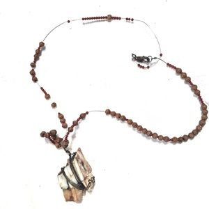 Engagement Necklace made of real animal teeth